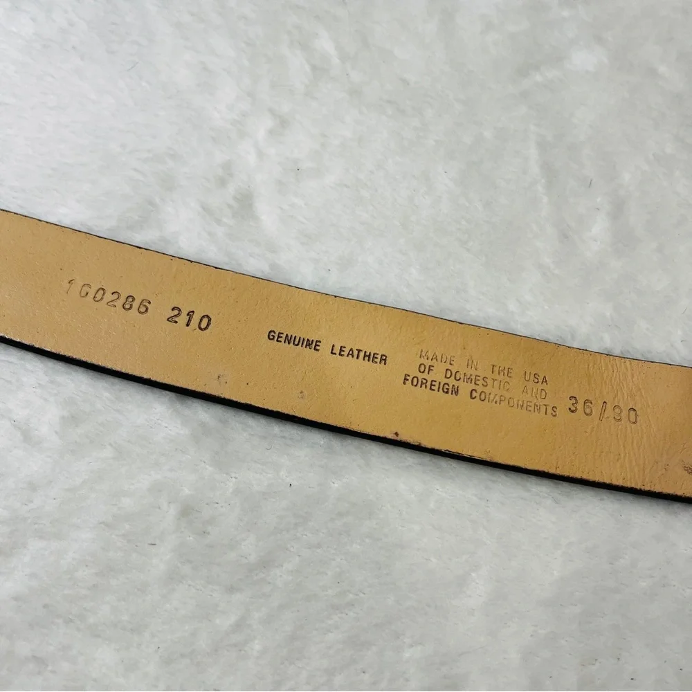 Unisex‎ Brown Genuine Leather Made in the USA Belt size 36/90